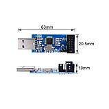 Програматор AVR Arduino Usbasp ATMEGA8A (3.3В і 5В), фото 4