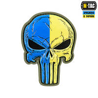 M-Tac нашивка Punisher Синьо-жовтий