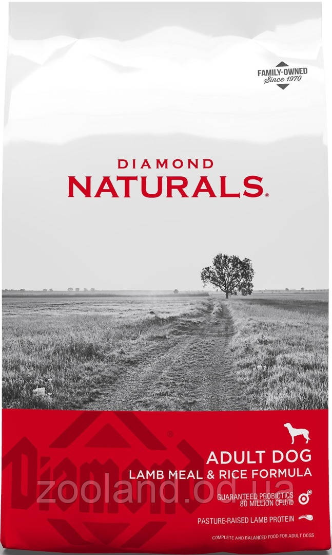 Diamond Naturals Adult Dog Lamb & Rice, 15 кг