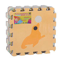 48410 TK Килимок пазл EVA, масажний, 9 шт. в пакованні, 30х30 см.