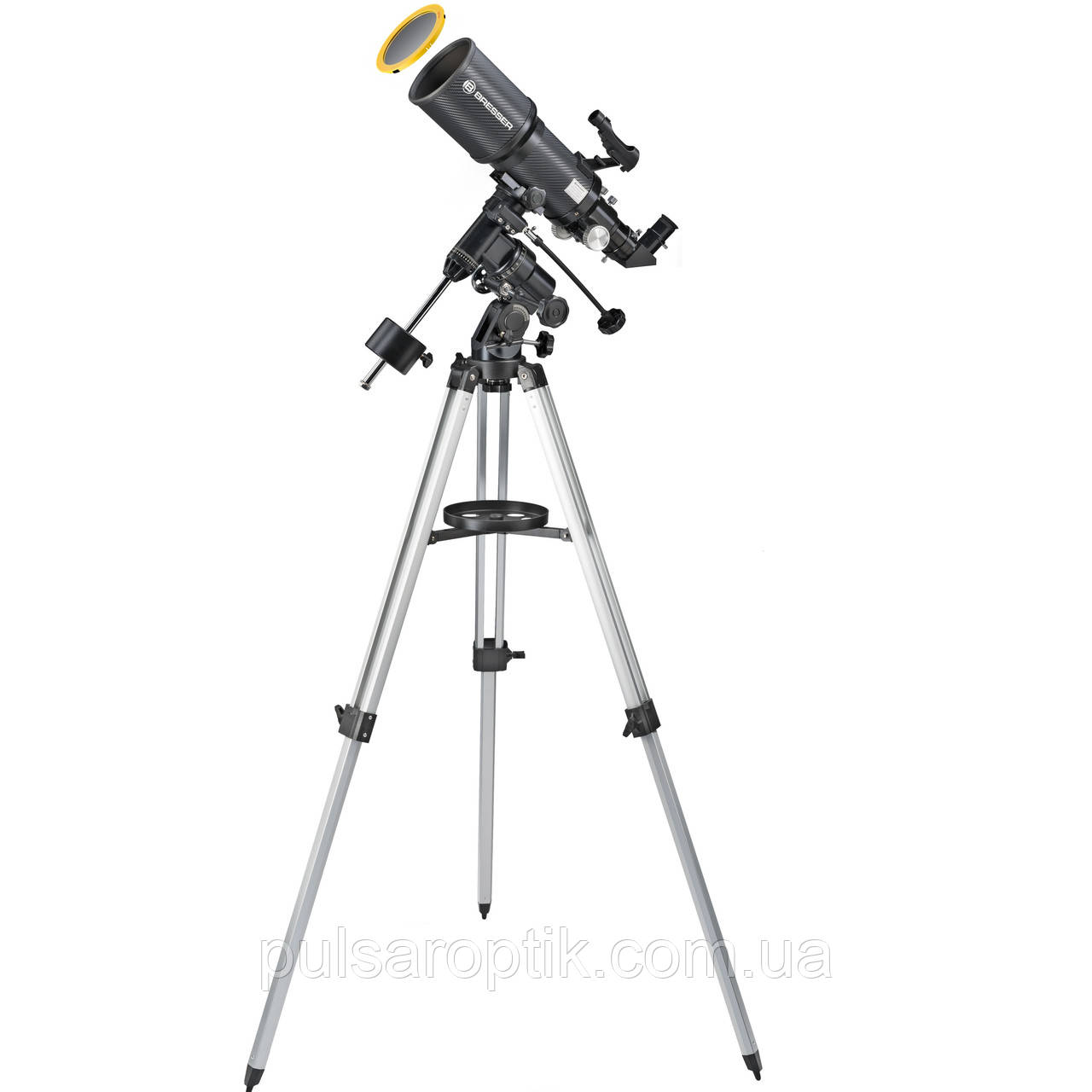 Телескоп Bresser Polaris-I 102/460 EQ3 з сонячним фільтром і адаптером для смартфона (4602460), фото 1