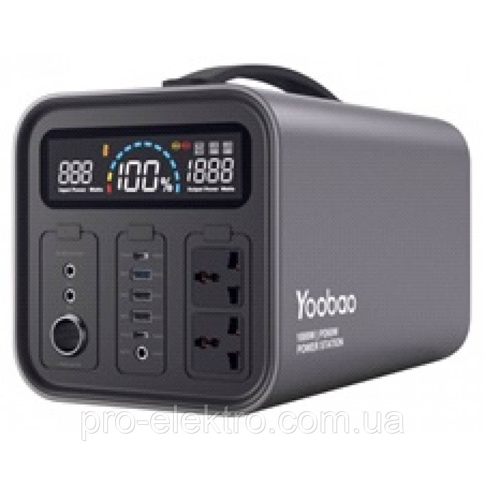 Yoobao EN1000S Power Station - 280800mAh AC220V Ouput/PD Quick charge/Big Capacity Power Bank/LED - фото 3 - id-p1876910138