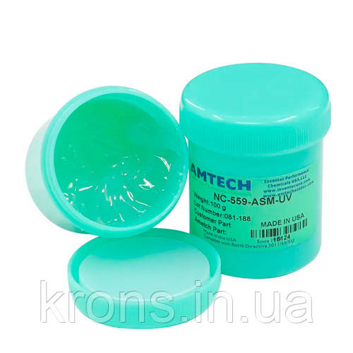 Флюс для BGA AMTECH NC-559-ASM-UV USA безвідмивний, 100 г, фото 1