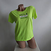 Жіноча футболка з написом женская футболка New Trend (10-58) неоново-зеленый