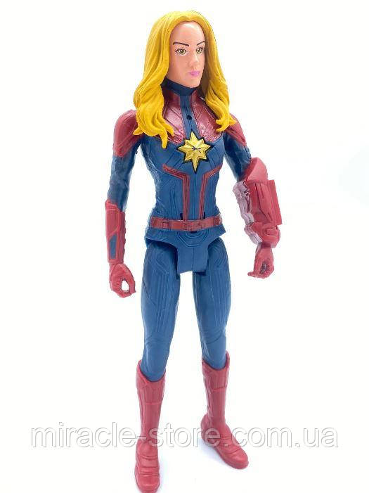 Колекційна іграшка Капітан Марвел Marvel Avengers з підсвіткою і звуком Інтерактивна фігурка Марвел