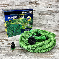 Поливочный универсальный растягивающийся гармошка-шланг для полива сада и огорода 30м 3/4 с пистоле karam mag