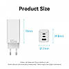 Зарядний пристрій Vention Adapter USB-C GaN Fast Charging PD QC4+ 65 W FED White (FEDW0-EU), фото 3