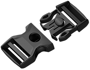 Фастекс 50 мм (із кнопкою, тип 4) з поліаміду AMM F50.04 чорний (07.01.031.02.01)