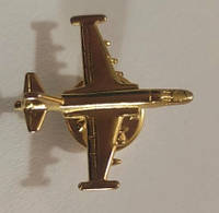 Значок літака СУ-25 золотистий