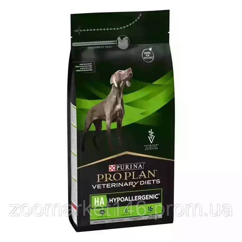 Purina Pro Plan Veterinary Diets HA Hypoallergenic Canine, лікувальний сухий корм для собак при алергії, 1.3 кг