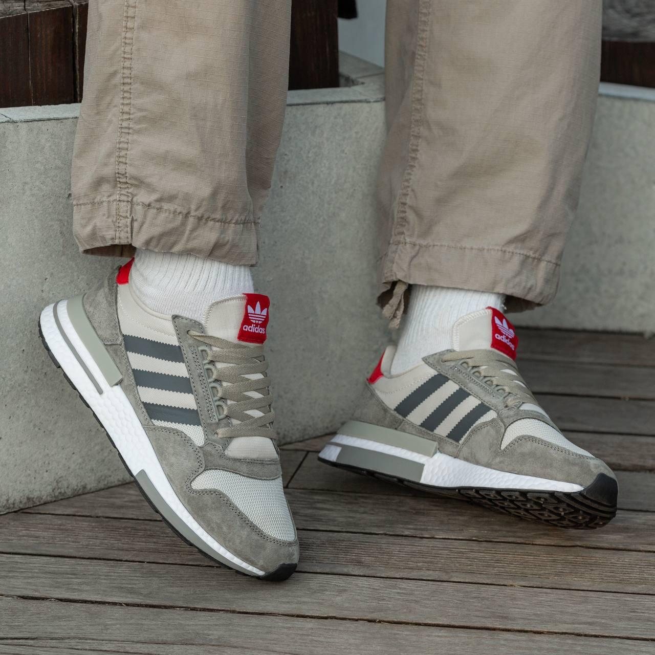 Adidas ZX 500 RM Grey Four Scarlet