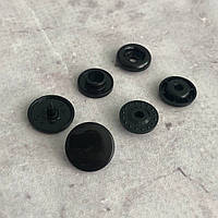 Кнопка пластиковая 12мм Черная К (50шт.) (321012)