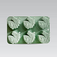 Форма для випічки кексів мафінів силіконова Maestro MR-1129 на 6 комірок