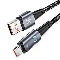 Кабель зарядный Toocki USB A - USB Type C PD66W 6A 1 м Black (TQ-X02)