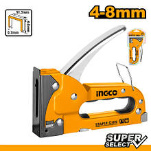 Степлер металевий, 4–8 мм INGCO Super Select