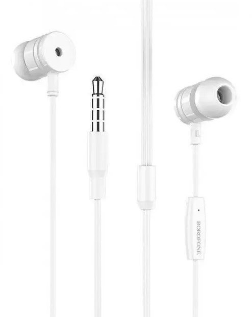 Гарнітура провідна Borofone BM31 Mysterious 3.5mm White