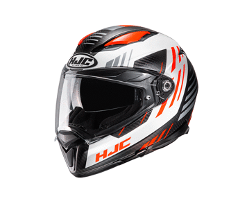 Мотошолом HJC F70 Carbon Kesta чорно-помаранчевий