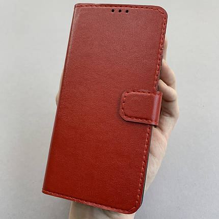Чохол-книга для Xiaomi Redmi 9 чохол книжка з хлястиком на телефон сяомі редмі 9 червона b6r, фото 1