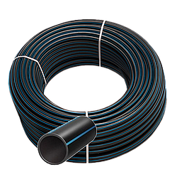 Труба поліетиленова чорн/син PN 6 20 100 м.