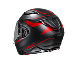 Мотошолом HJC F70 Carbon Ubis чорно-червоний, фото 2