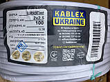 Провід шнур ШВВП нг 2х2.5 негорючий силовий, повний переріз Одеса Каблекс (кратно 5м), фото 2