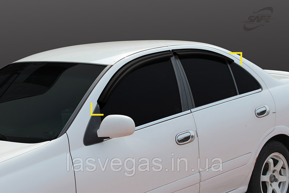 Вітровики, дефлектори вікон Nissan Almera Classic B10 2002-2012 (Kyoung Dong/Корея)