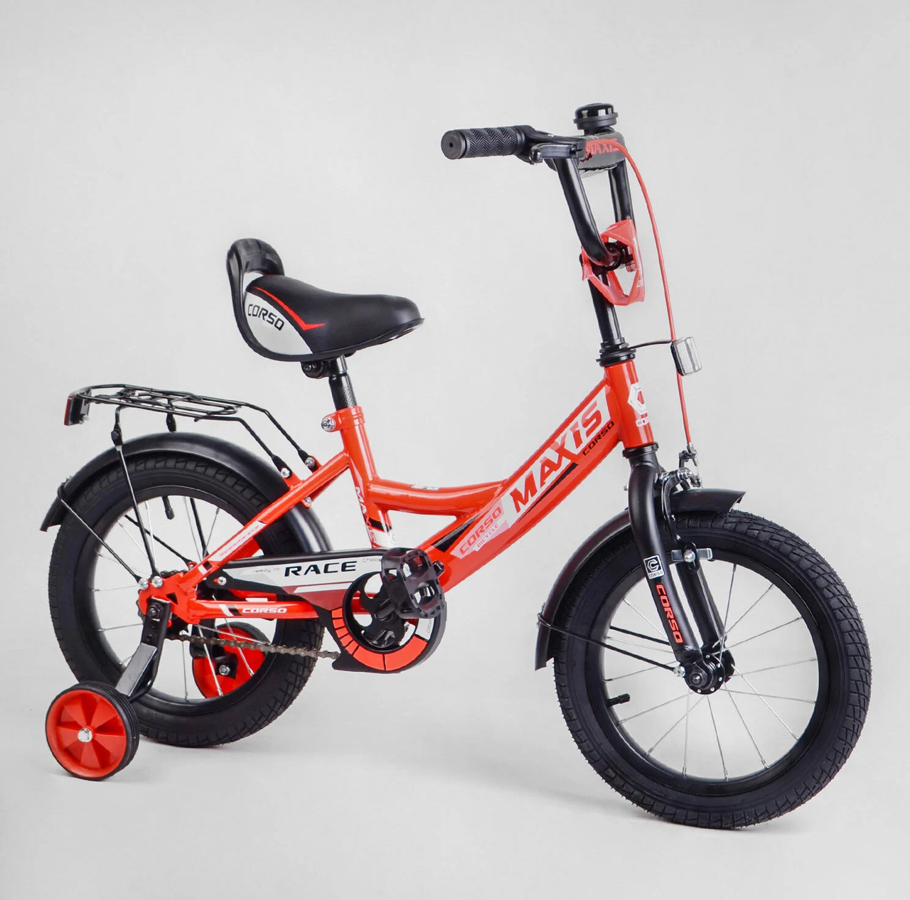 Двоколісний велосипед Corso MAXIS на 14 дюймів 14201 червоний, фото 1