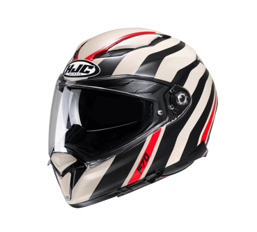 Мотошолом HJC F70 Galla біло-чорно-помаранчевий, фото 1