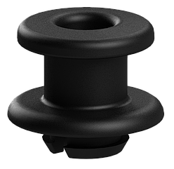 Пластикова заклепка для фіксації застібки-пряжки з поліаміду AMM Pr002 чорний (07.99.062.01.01)