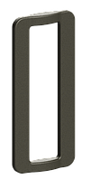 Пряжка-рамка прямокутна для налокітників з поліаміду AMM ESb040, 40мм олива (07.99.033.01.30)