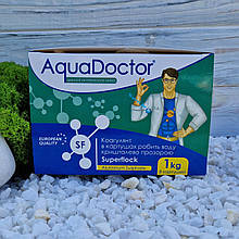 Коагулянт (флокулянт) проти мутності у воді Aquadoctor Superflock 1 кг | Аквадоктор у картушах