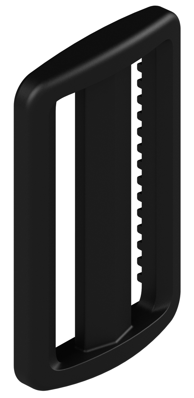 Двощілинна пряжка 50 мм з поліаміду AMM Sb050 чорний (07.99.027.01.01), фото 1