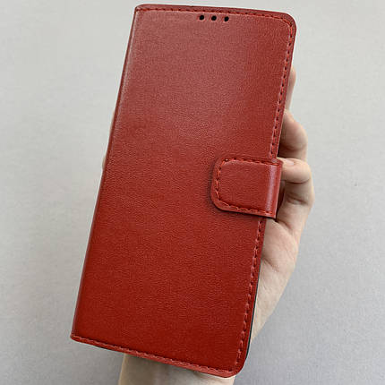Чохол-книга для Xiaomi Redmi 9А чохол книжка з хлястиком на телефон сяомі редмі 9а червона b6r, фото 1