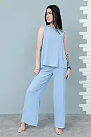 Літній жіночий костюм брюки та майка позаду гудзиками розміри 42-52