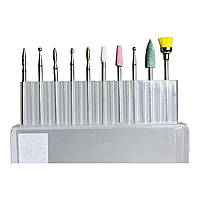 Фрези для манікюру універсальні, набір 10шт