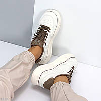 Білі Жіночі кросівки популярні, кросівки шкіряні, купити в Україні недорого, розмір