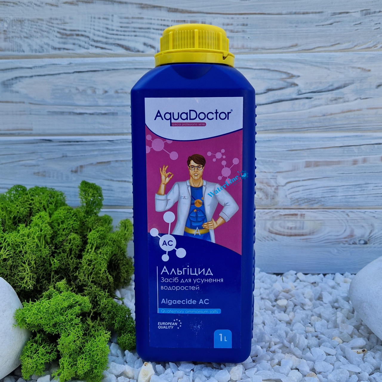 Рідка хімія для басейнів AquaDoctor AC 1 л | Проти водоростей і зелені Аквадоктор