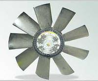 Крыльчатка вентилятора Евро-2 (с вязкостной муфтой) в сборе 660 мм для КамАЗ 21-151-010сб / ТЕХНОТРОН