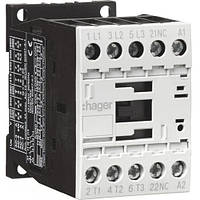 Контактор корпусний 3P+1НЗ, 230В-АС, 7А AC-3, Hager EV00701C