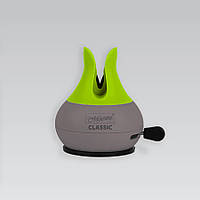 Точилка для ножів Maestro MR-1494, ручна, універсальна, двоступінчаста, зелена