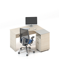 Робоче місце для персоналу Сенс композиція №1 ширина 1340 мм (MConcept-ТМ)