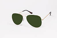 Солнцезащитные очки С ДИОПТРИЯМИ с серо-зелёными линзами в стиле Ray-Ban