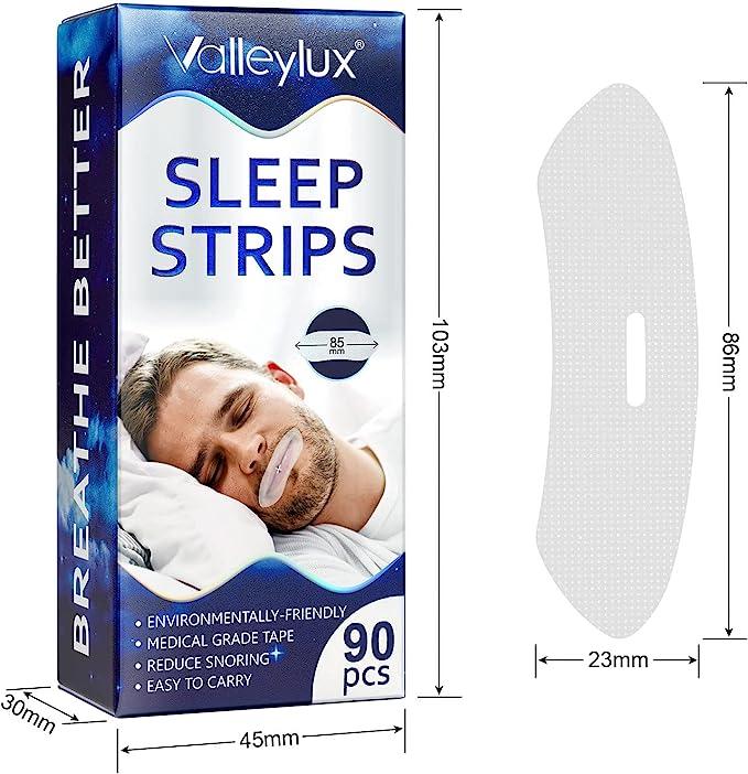 Sleep Strips / Полоски для обеспечения носового дыхания во сне 90 шт. - фото 6 - id-p1746615490