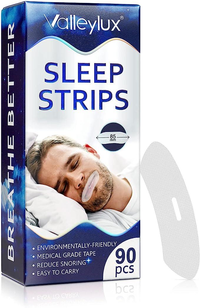 Sleep Strips / Полоски для обеспечения носового дыхания во сне 90 шт. - фото 1 - id-p1746615490