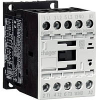 Контактор корпусний 3P+1НВ, 230В-АС, 7А AC-3, Hager EV00710C