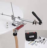 Точилка, верстат для заточування ножів Ruixin PRO RX-009 на струбцині 360° поворотний механізм 4 камені, фото 3