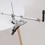 Точилка, верстат для заточування ножів Ruixin PRO RX-009 на струбцині 360° поворотний механізм 4 камені, фото 9