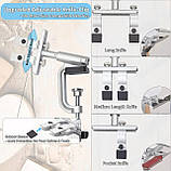 Точилка, верстат для заточування ножів Ruixin PRO RX-009 на струбцині 360° поворотний механізм (4 камені), фото 6
