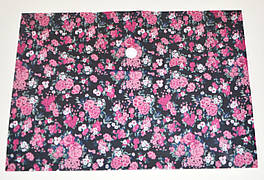 Папка-конверт А5 на кнопці / Квіти