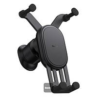 Держатель c БЗУ 15W Baseus Stable Gravitational Wireless Charging Car Mount Pro(Air Outlet)черный (SUWX030001)